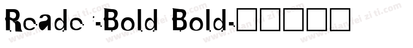 Reader-Bold Bold字体转换
